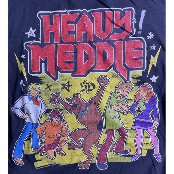Port Company Other - Scooby-Doo Heavy Meddle Men's Black T-Shirt Size Large